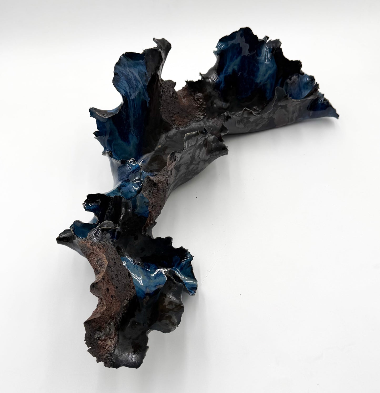 Midnight Reef/Porcelain Coral Sculpture - Midnight Series