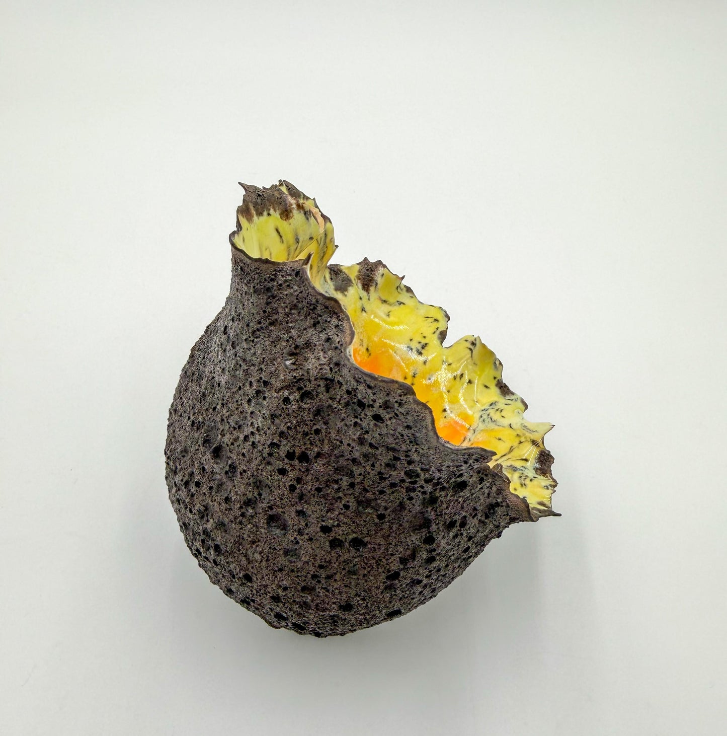 Handcrafted Porcelain Lava Flower Sculpture