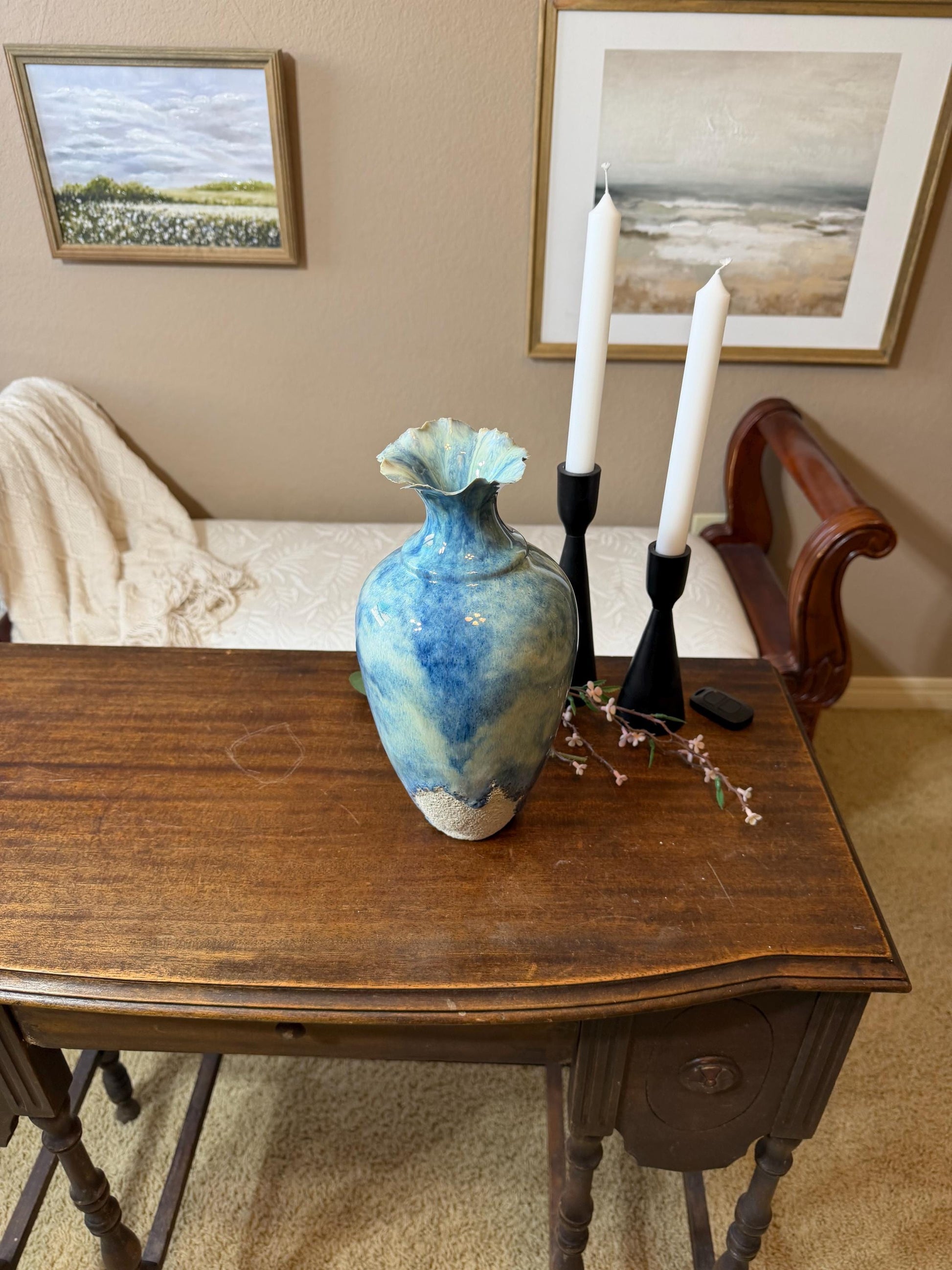 Tidal Series : Undertow Rising - Ceramic Ocean Vessel, Ocean inspired Sculpture