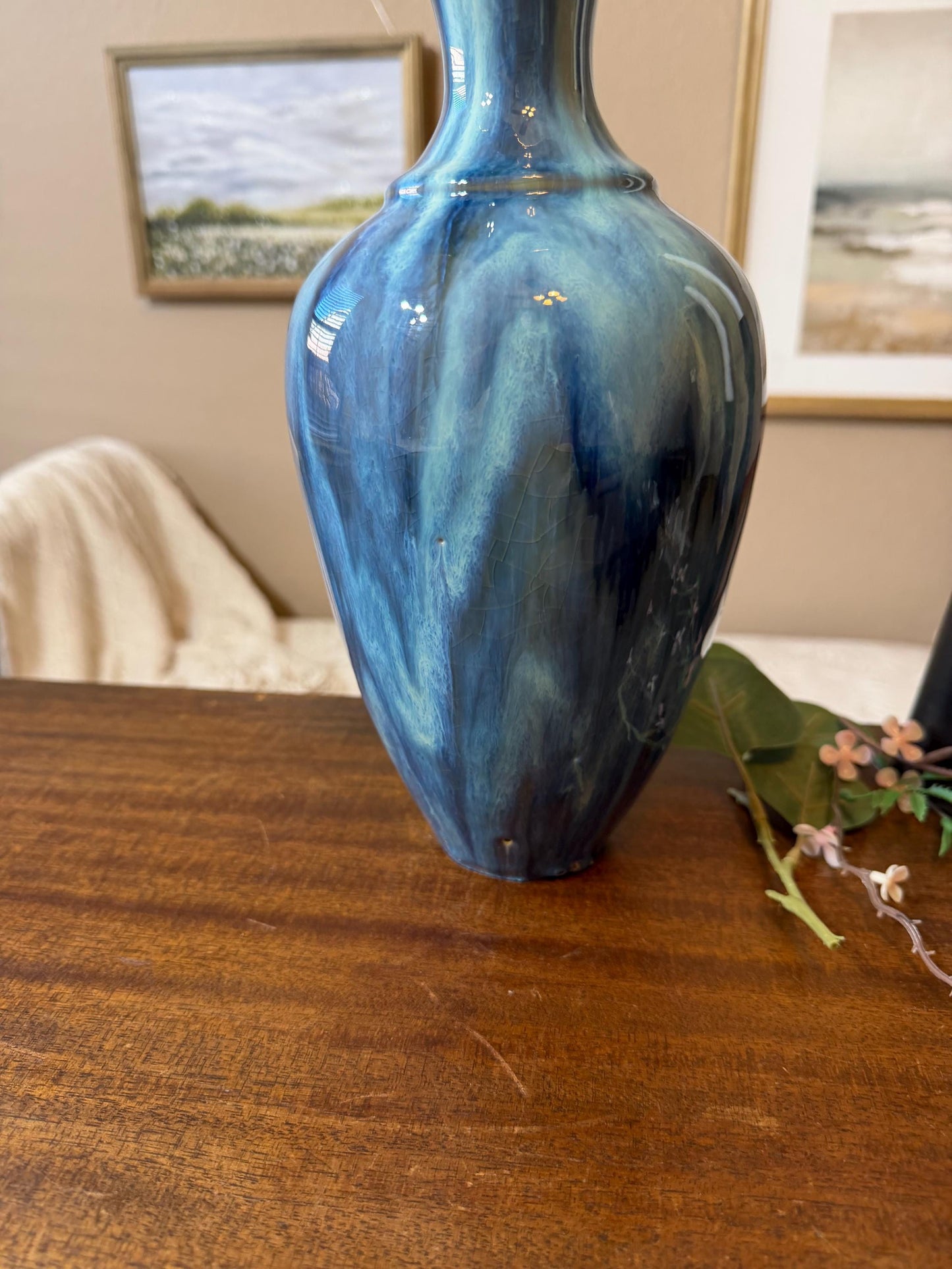 Tidal Series : Undertow Deepening - Ceramic Ocean Vessel, Ocean inspired Sculpture
