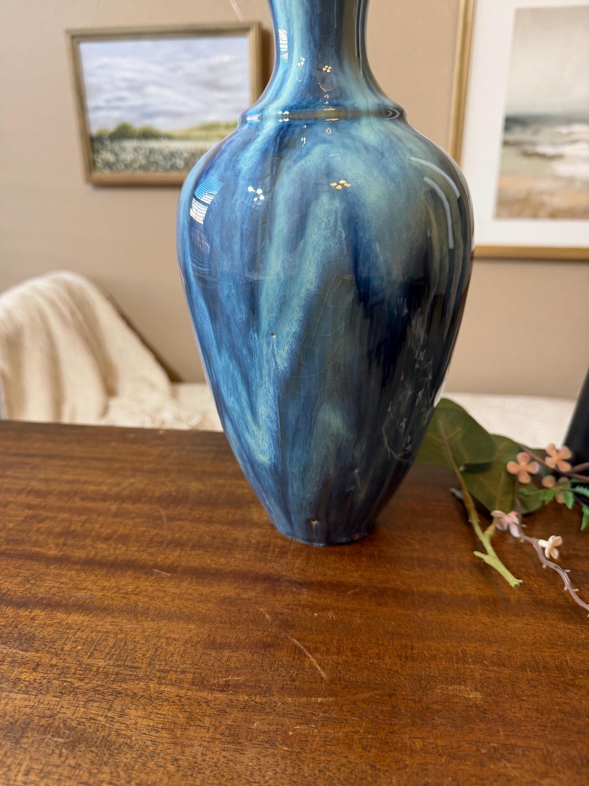 Tidal Series : Undertow Deepening - Ceramic Ocean Vessel, Ocean inspired Sculpture