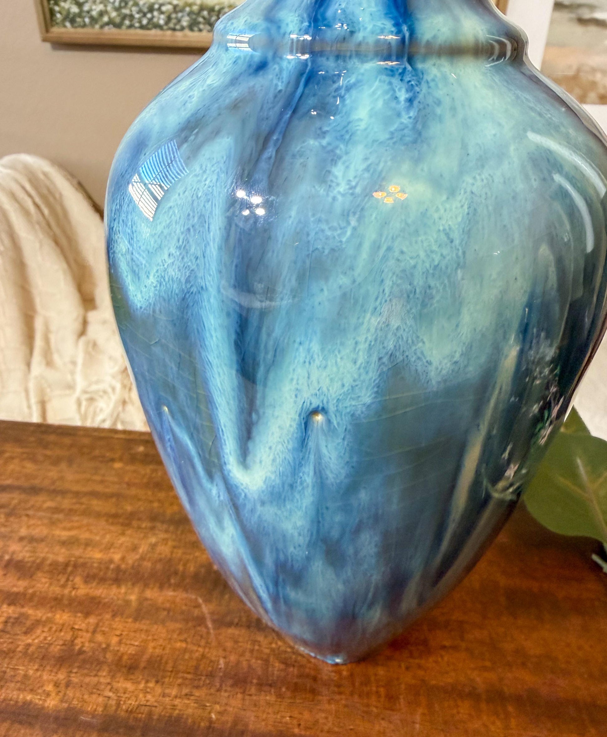 Tidal Series : Undertow Deepening - Ceramic Ocean Vessel, Ocean inspired Sculpture